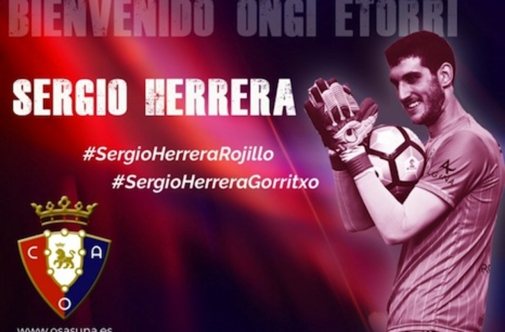 Sergio Herrera, héroe de la jornada. (OSASUNA)