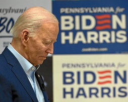 Joe Biden, el pasado domingo en un acto electoral.