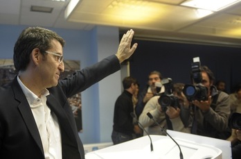 Alberto Nuñez Feijoo ha obtenido la mayoría absoluta en Galicia. (Miguel RIOPA/AFP)