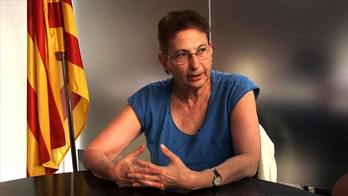 La histórica militante independentista Blanca Serra, una de las entrevistadas por Arantza Santesteban. 