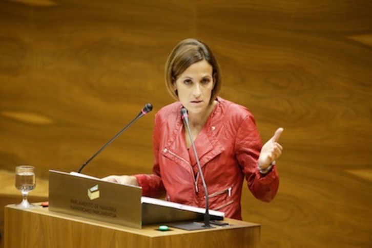 María Chivite, líder del PSN, en una imagen de archivo. (PARLAMENTO DE NAFARROA)