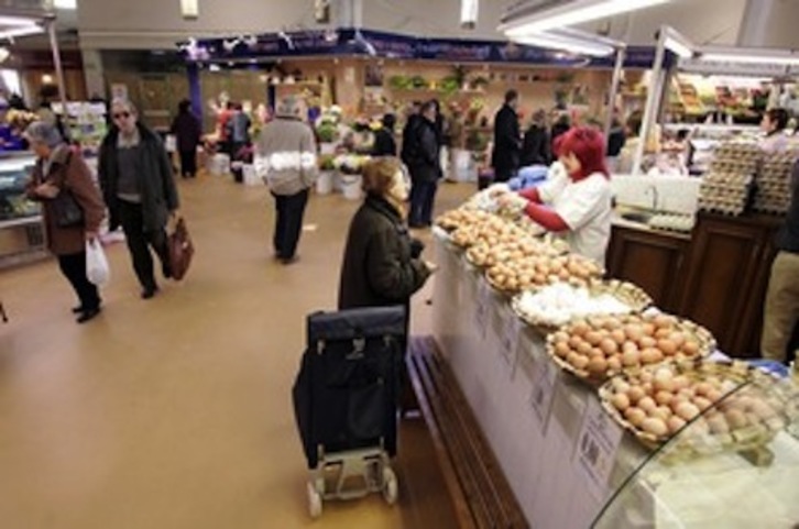 Imagen del Mercado del II Ensanche de Iruñea. (Iñigo URIZ/FOKU)