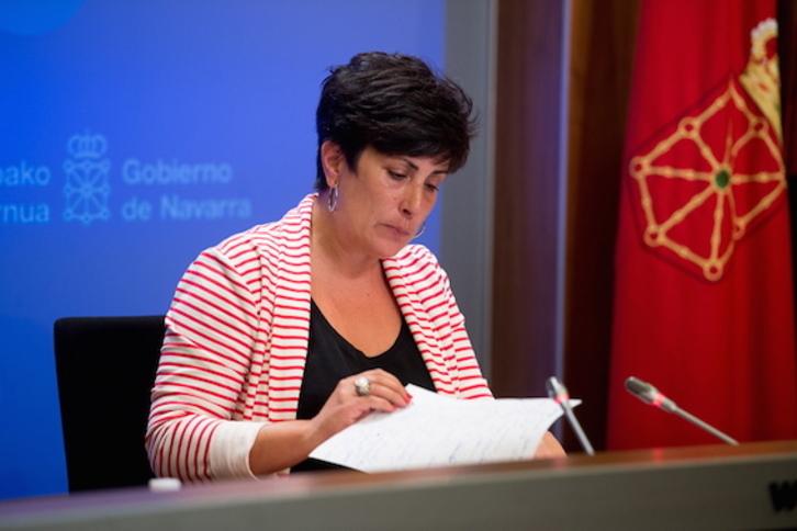 María Solana, portavoz del Gobierno de Nafarroa. (Iñigo URIZ/FOKU)