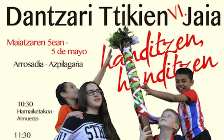 Cartel de la sexta edición de Dantzari Ttikien Jaia.
