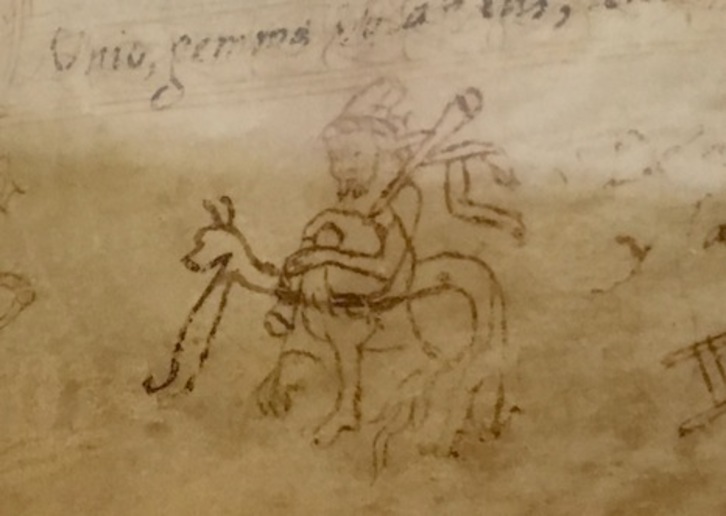 Imagen de una de las primeras representaciones conocidas de un zaldiko.