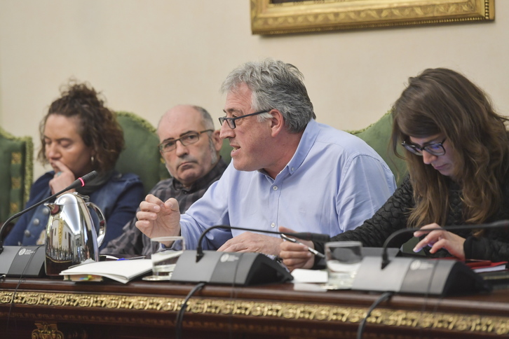 Imagen de archivo de un Pleno del Ayuntamiento de Iruñea. (Idoia ZABALETA/FOKU)