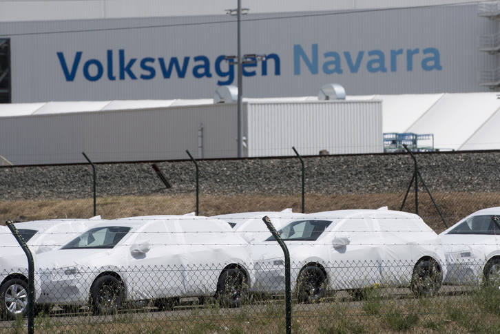 Imagen de archivo de la planta de Volkswagen en Nafarroa. (Iñigo URIZ/FOKU)