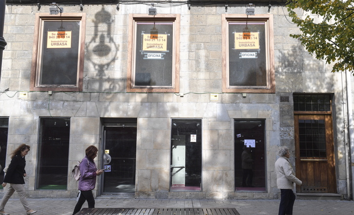 Imagen de un piso en alquiler en Alde Zaharra de Iruñea. (Idoia ZABALETA/FOKU)